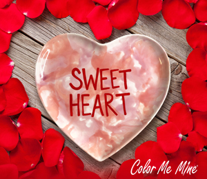 Carmel Candy Heart Plate