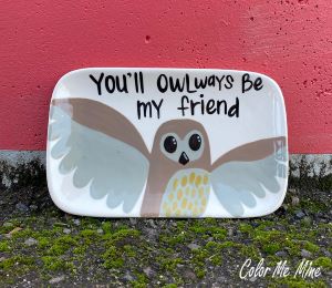 Carmel Owl Plate