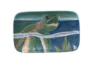 Carmel Swimming Turtle Plate