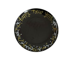 Carmel New Year Confetti Plate